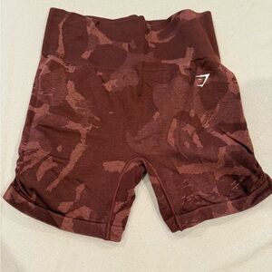 Red Camouflage Gym Shorts